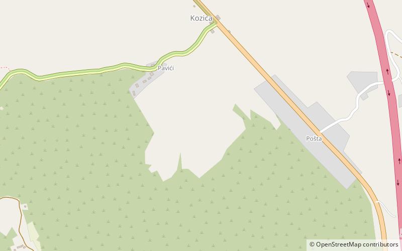 Kozica location map
