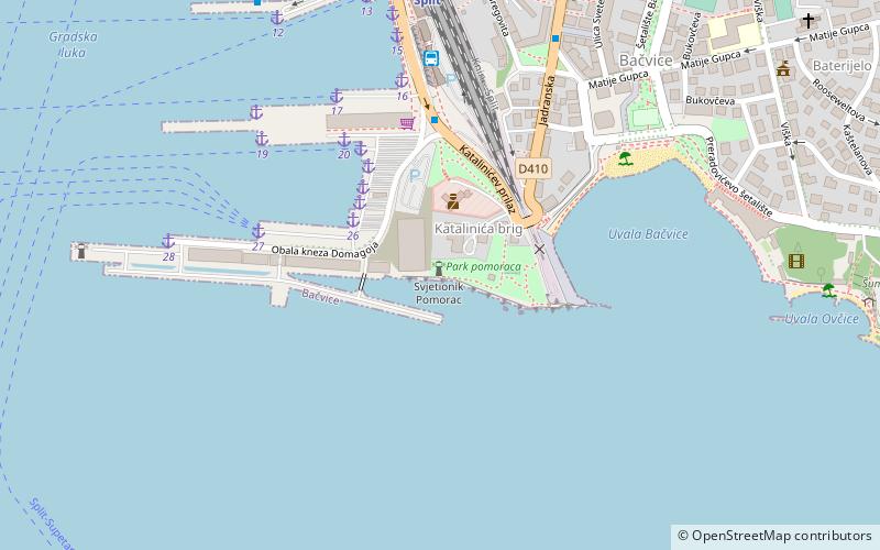 Spomenik palim pomorcima location map