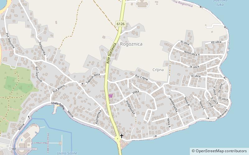 Rogoznica location map