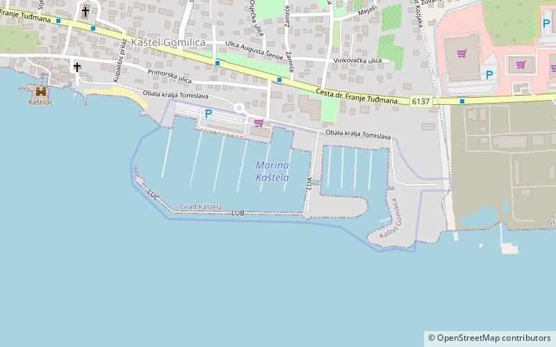 Marina Kaštela location map