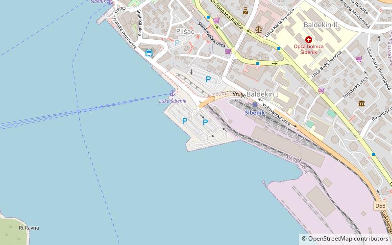 Trajektno pristanište location map