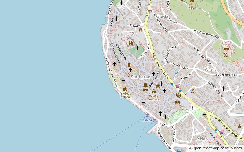 juraj dalmatinac sibenik location map