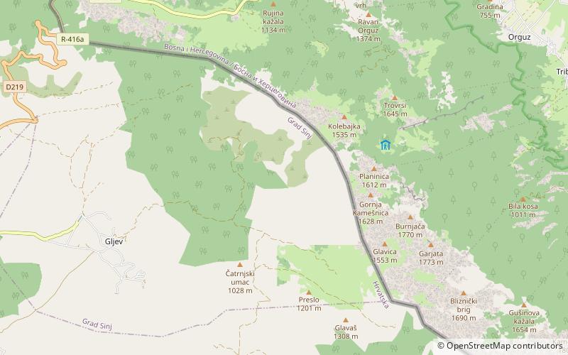 Kamešnica location map