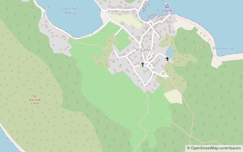 Vrgada location map