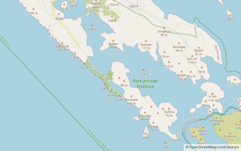 Parc naturel de Telašćica location map