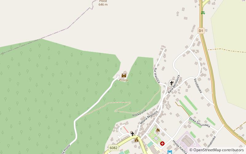 Prozor Fortress location map