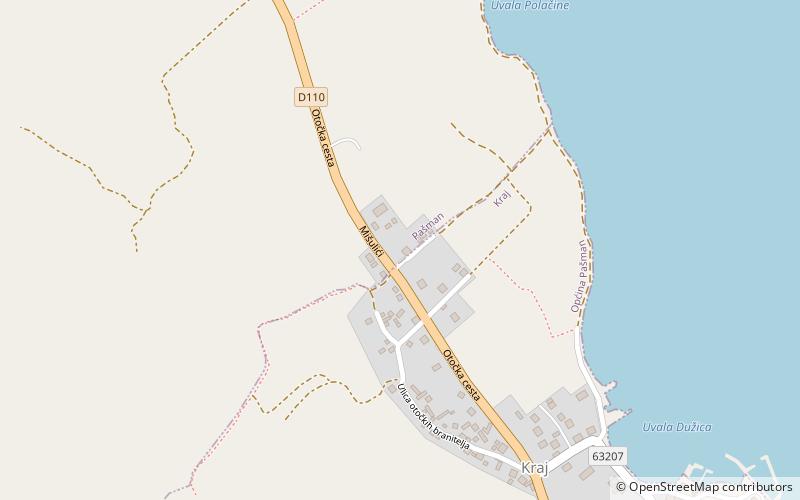 Pašman location map