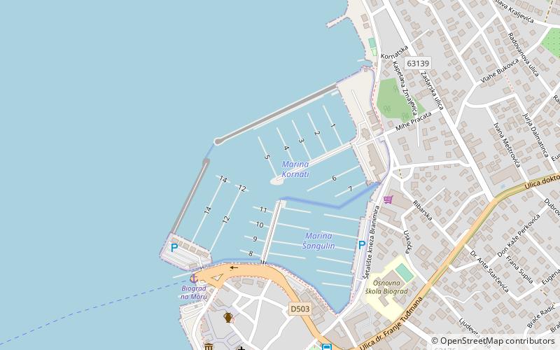 Marina Kornati location map