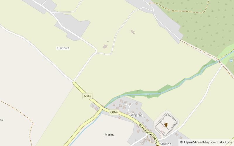 Vrana location map