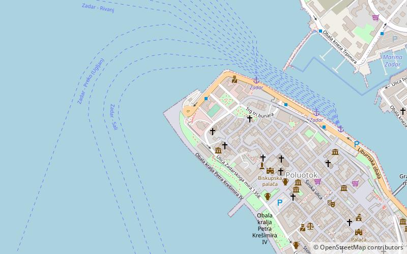 Comitat de Zadar location map