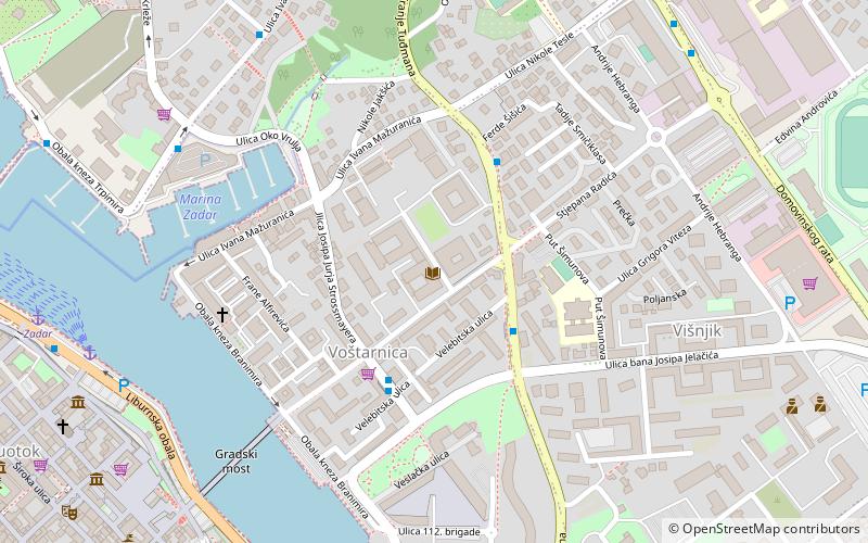 Gradska knjiznica Zadar location map