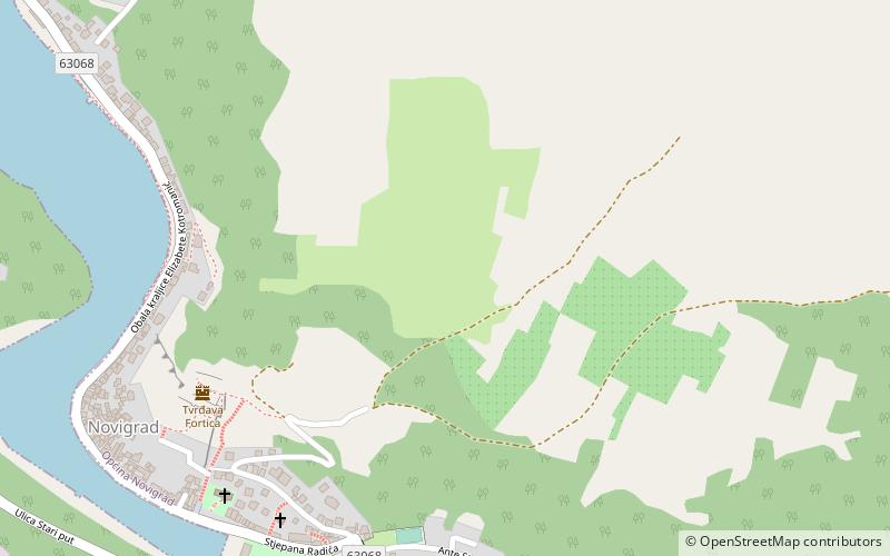 Novigrad Castle location map