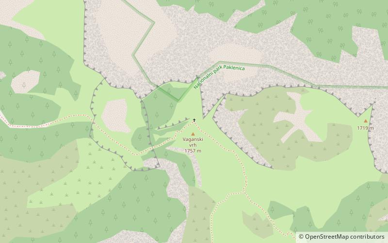 Vaganski vrh location map