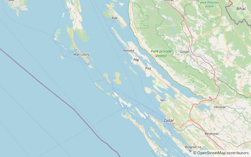 planik pag location map