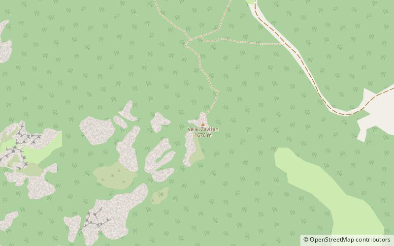 Veliki Zavižan location map