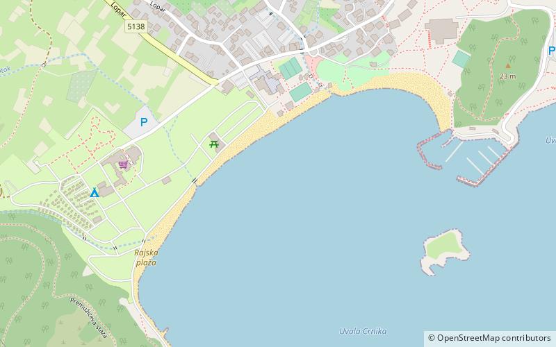 Rajska plaẑa location map