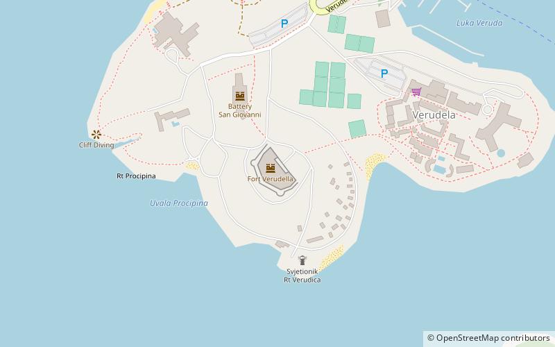 Aquarium Pula location map