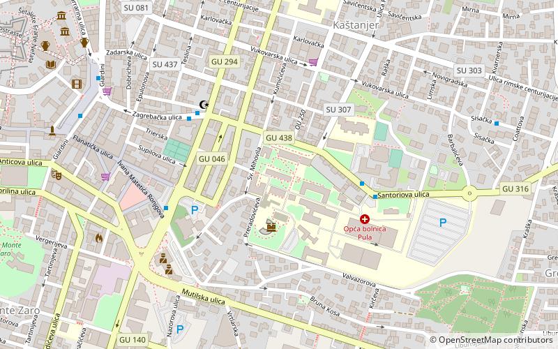 Universidad Yurai Dobrila de Pula location map