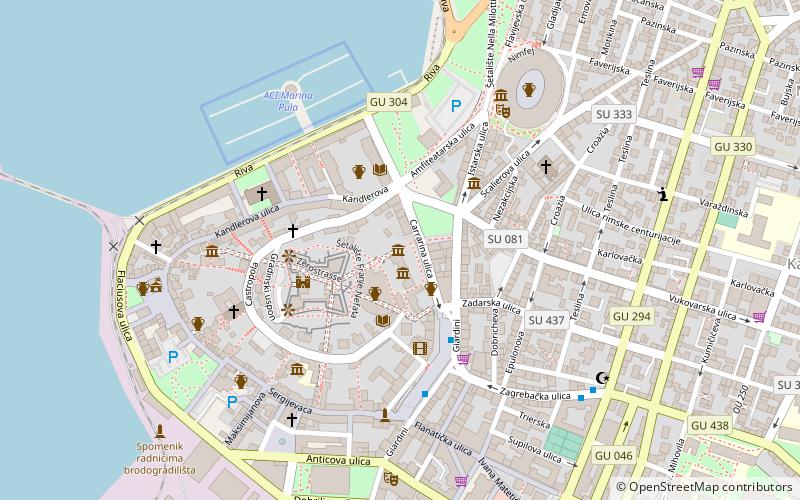 zerostrasse pula location map