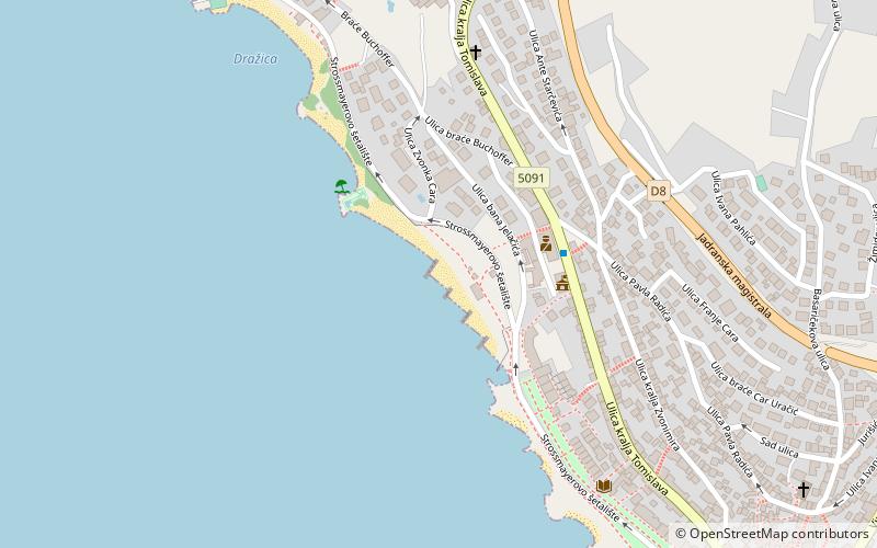 crni mol crikvenica location map