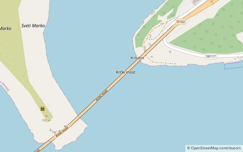 Pont de Krk location map