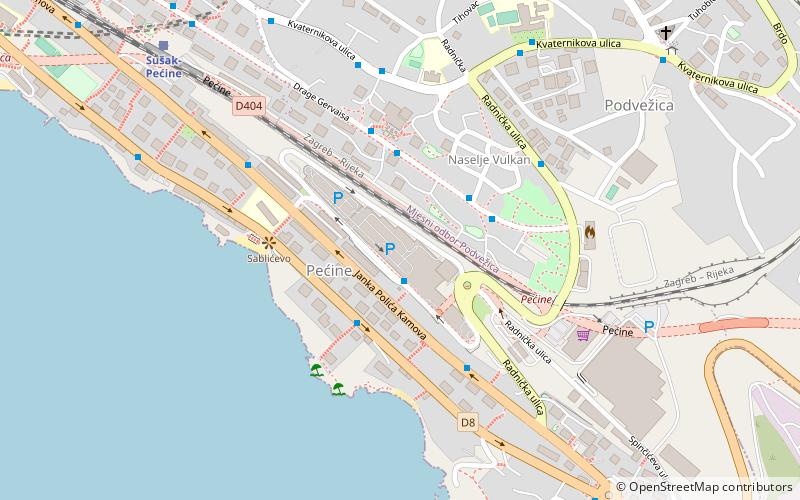 Tower Center Rijeka location map