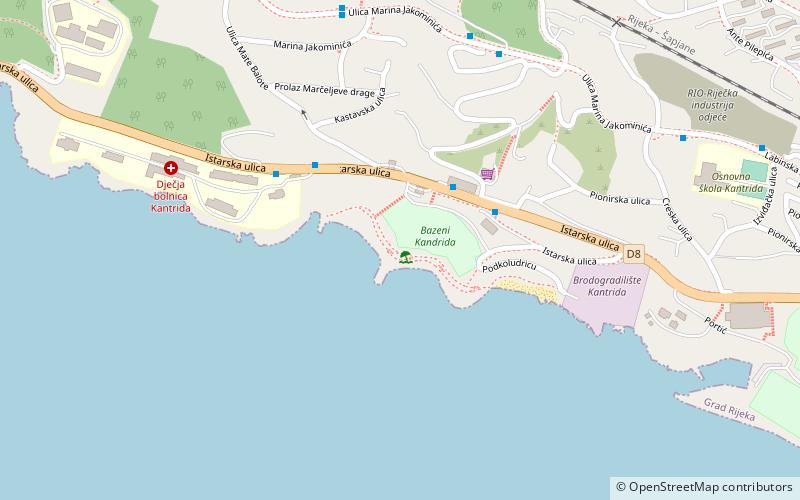 Fiumana Beach location map