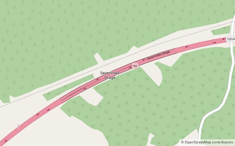 Severinske Drage Viaduct location map