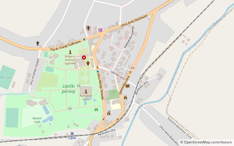 Lipik location map