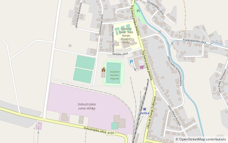 Stadion Kamen Ingrad location map