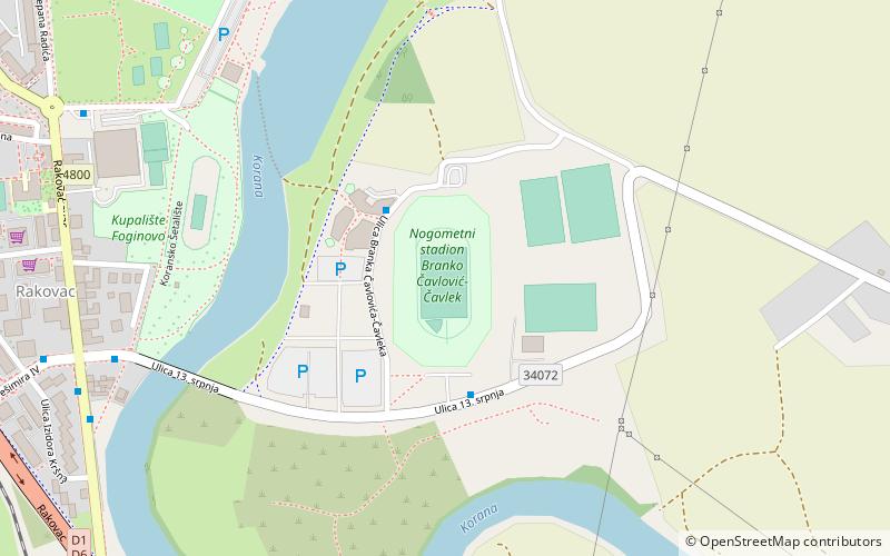 Stadion im. Branka Čavlovicia-Čavleka location map