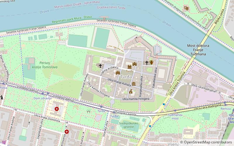 Osijek Archaeological Museum location map