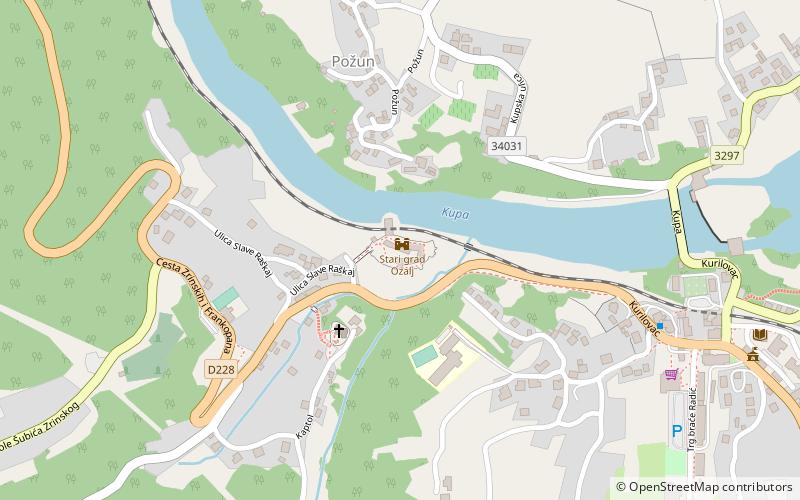 Ozalj Castle location map