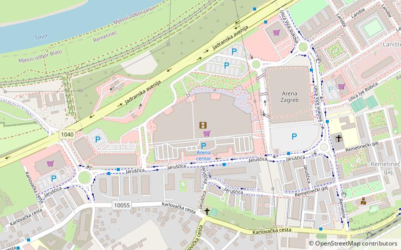 Arena centar location map