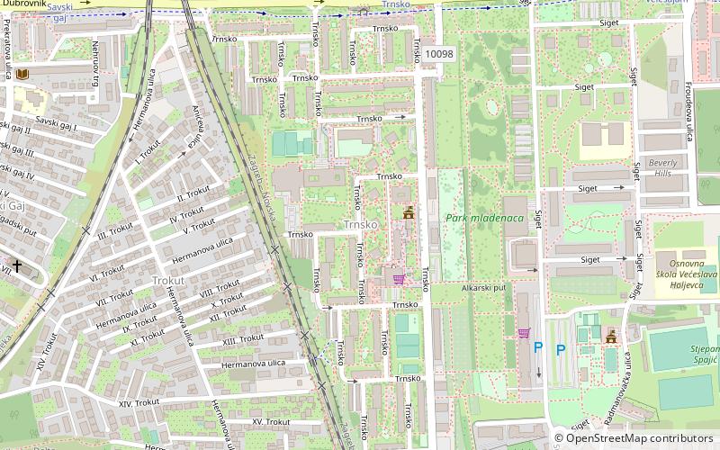 trnsko zagreb location map