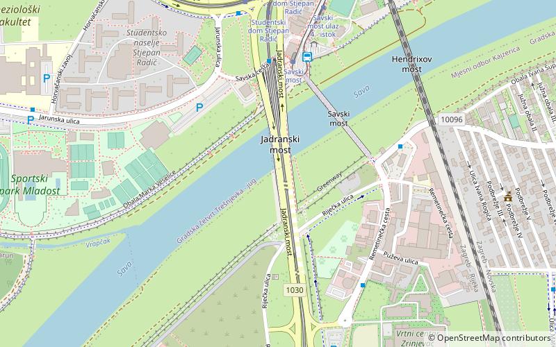 Adriatic Bridge location map