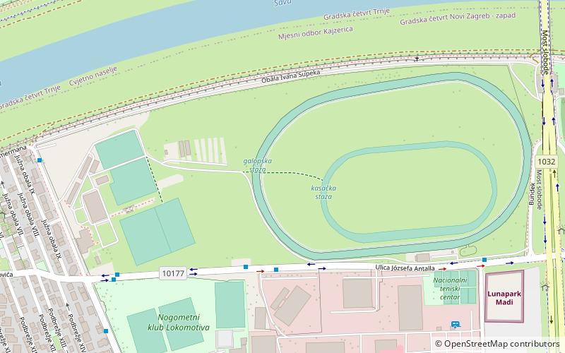 Zagreb Hippodrome location map