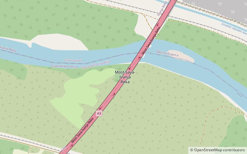 Sava River Bridge location map