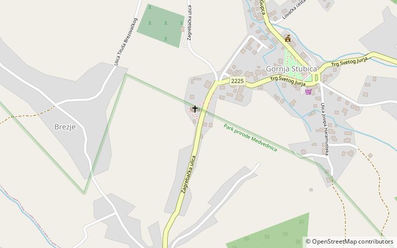 Gupčeva lipa location map