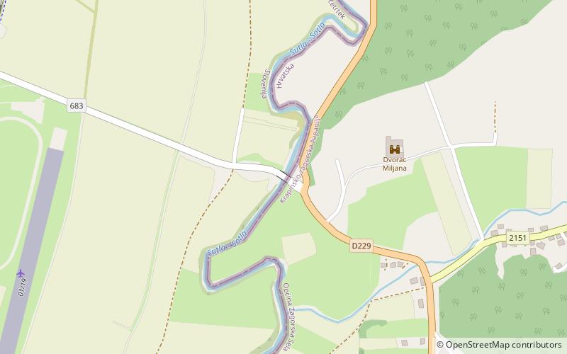 miljana border bridge location map