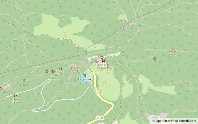 Stari grad Veliki Kalnik location map