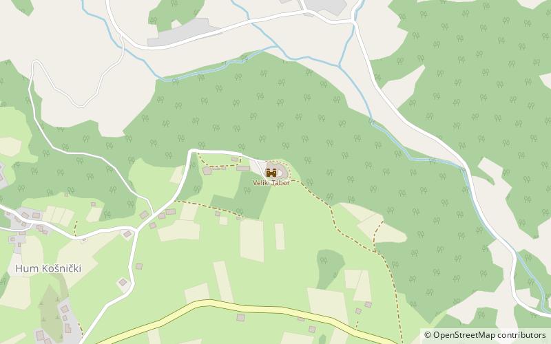 Veliki Tabor Castle location map