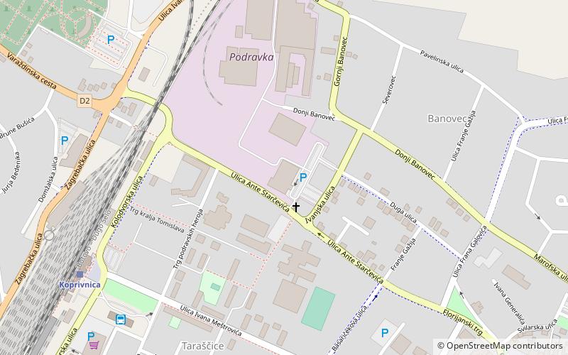 ŽRK Podravka Koprivnica location map