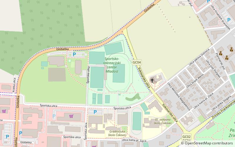 Stadion SRC Mladost location map