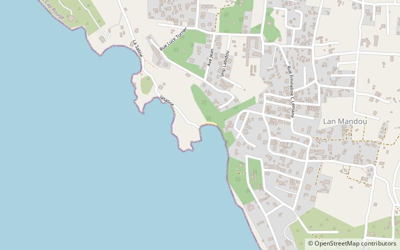 plage publique de lasaline location map