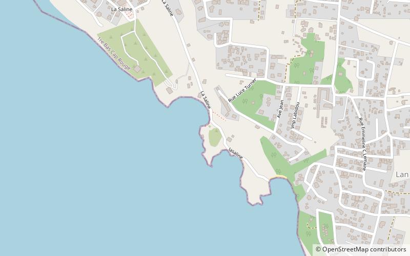 plage de lasaline location map