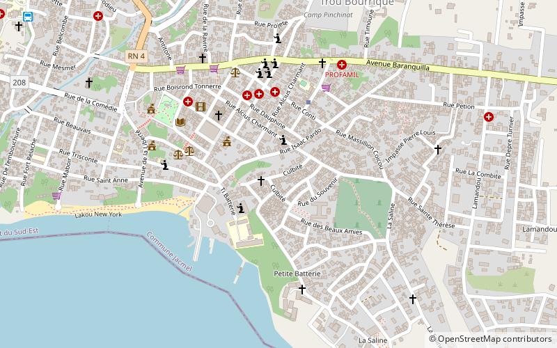 jacmel arrondissement location map