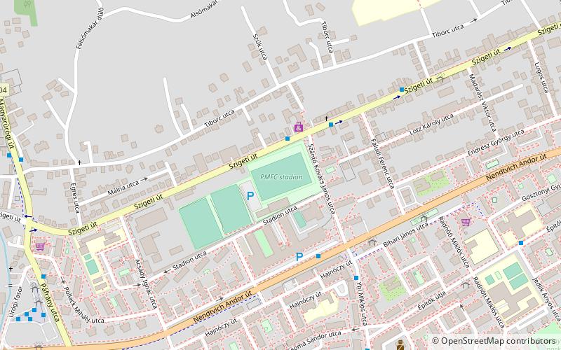 Stadion PMFC location map