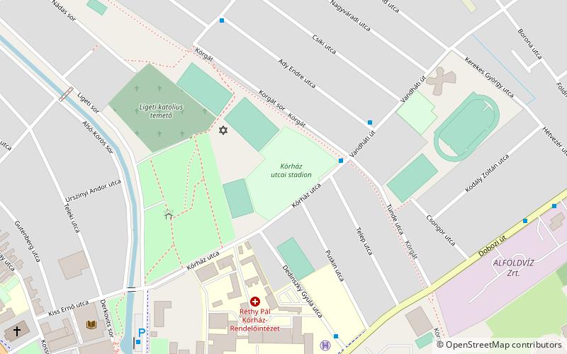 Kórház utcai Stadion location map