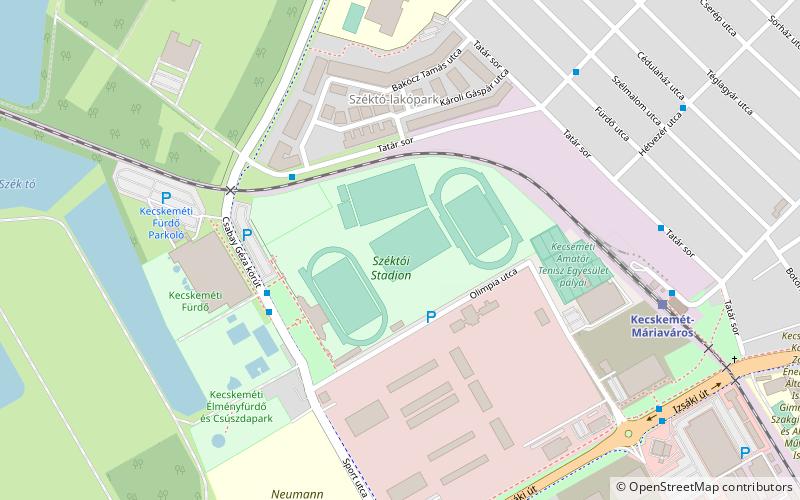 Széktói Stadion location map